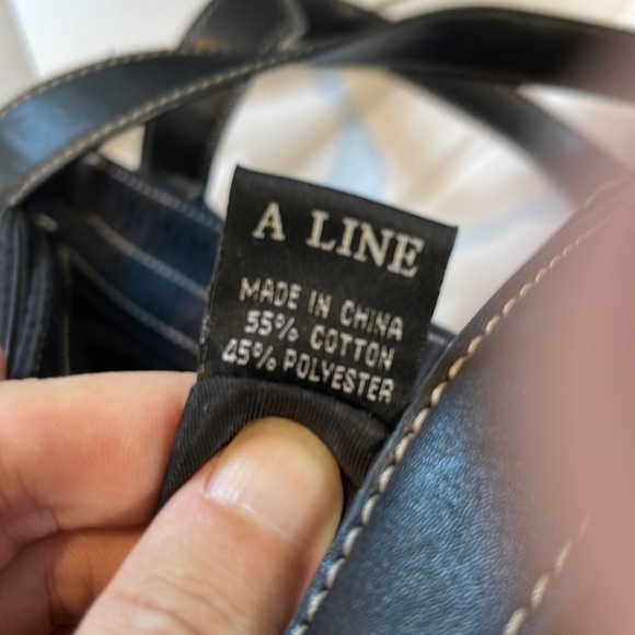 A Line women’s black handle pocket book - Picture 11 of 11